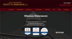 Desktop Screenshot of bergmanslaw.com